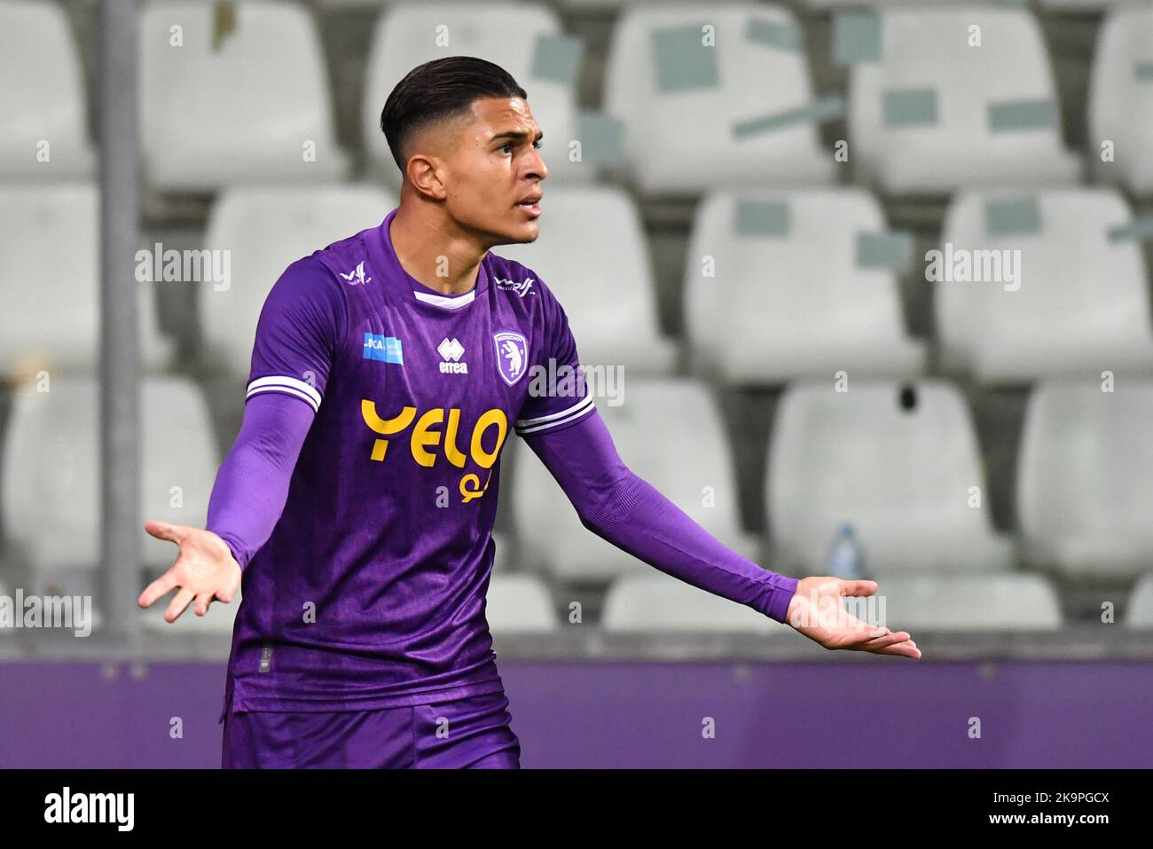 Beerschot's Ilias Sebaoui pictured in action during a soccer match between K. Beerschot V.A. and RSCA Futures, Saturday 29 October 2022 in Antwerp, on day 11 of the 2022-2023 'Challenger Pro League' first division of the Belgian championship. BELGA PHOTO JILL DELSAUX Credit: Belga News Agency/Alamy Live News Stock Photo