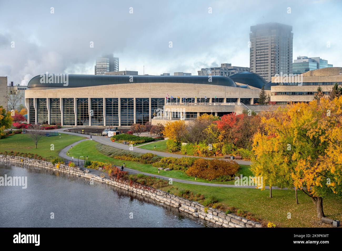 Gatineau Quebec October 19 2022 Facade Of The Canadian Museum Of 
