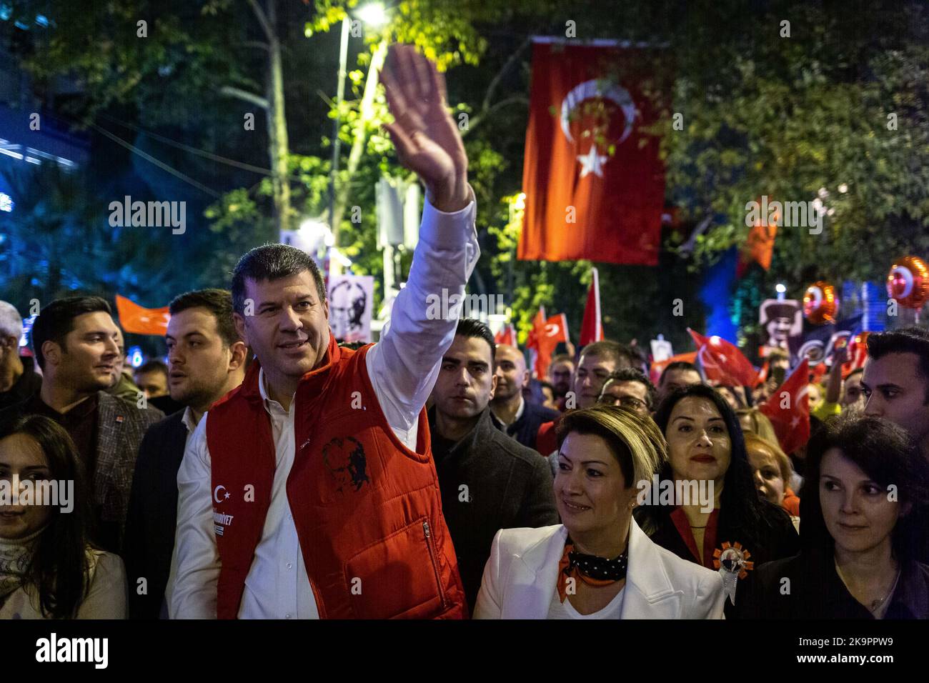 October 29, 2022: October 29, 2022 in Istanbul, Turkey: Kadikoy Mayor ...