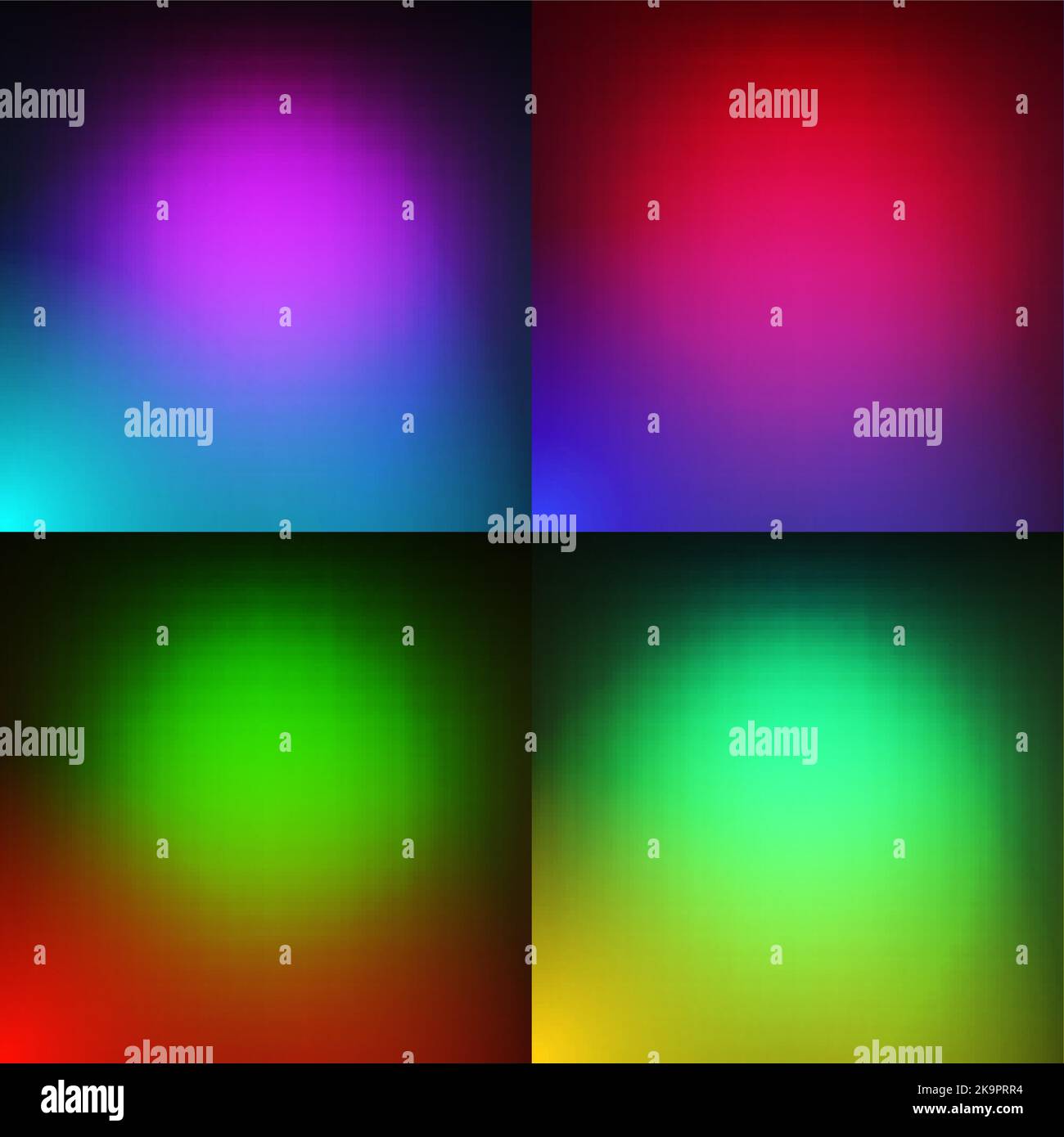 Set of abstract decorative blurred backgrounds. Elements for design. Stock Vector