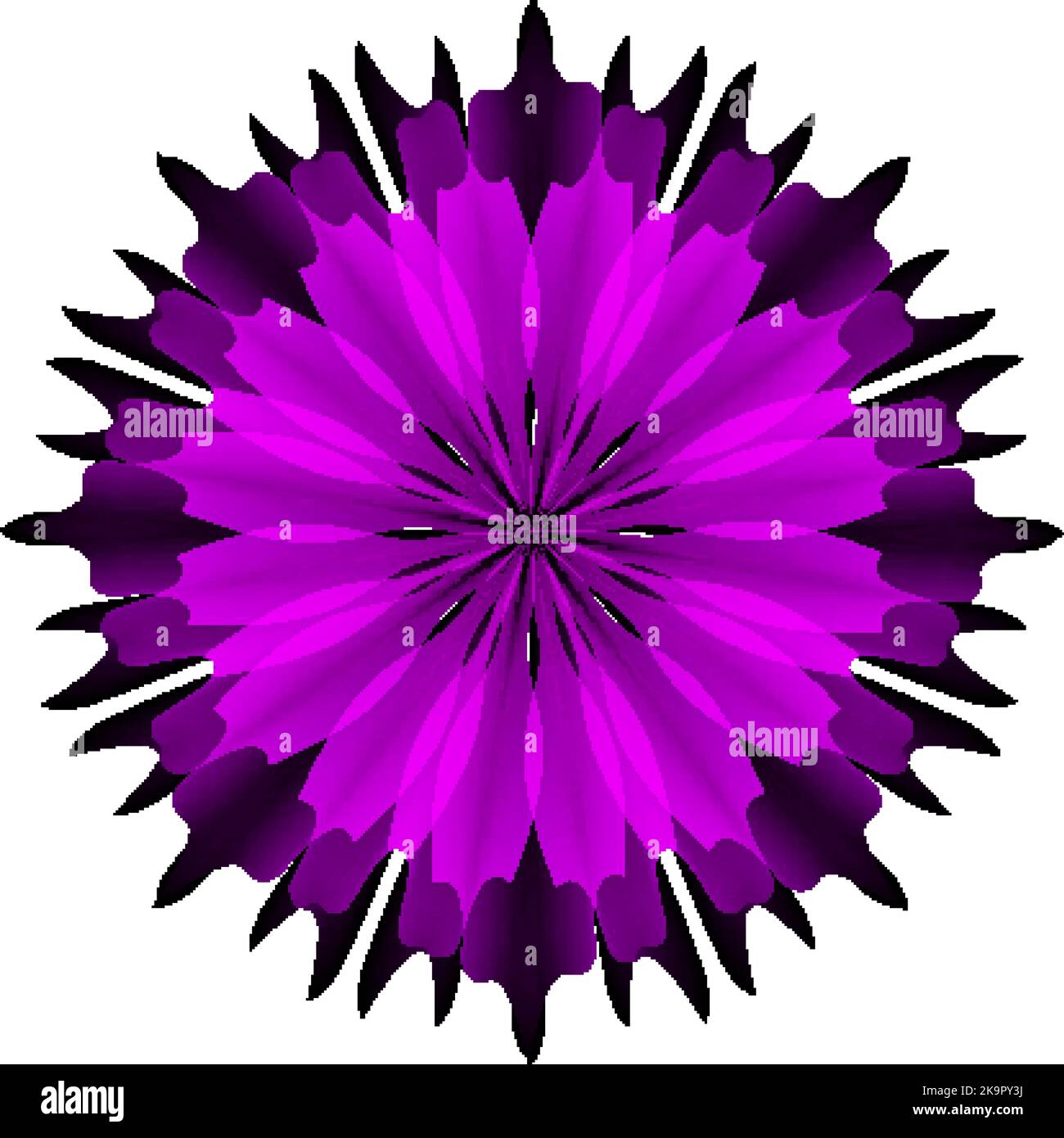 Abstract colorful floral shapes on white background Stock Vector Image