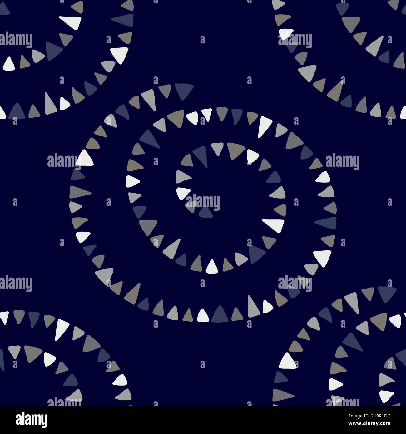 Abstract seamless decortaive pattern with colorful ornaments. Stock Vector