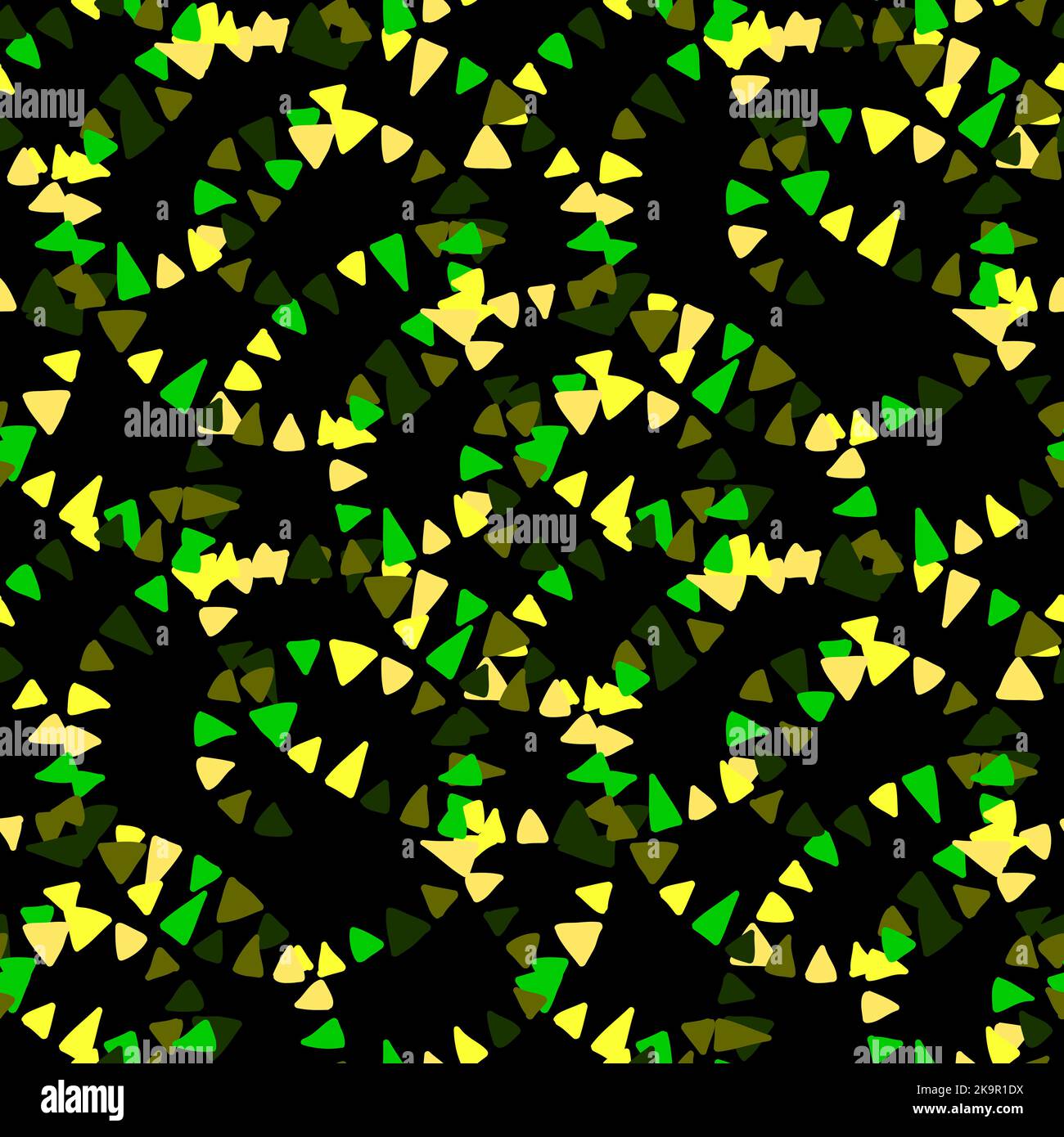 Abstract seamless decortaive pattern with colorful ornaments. Stock Vector