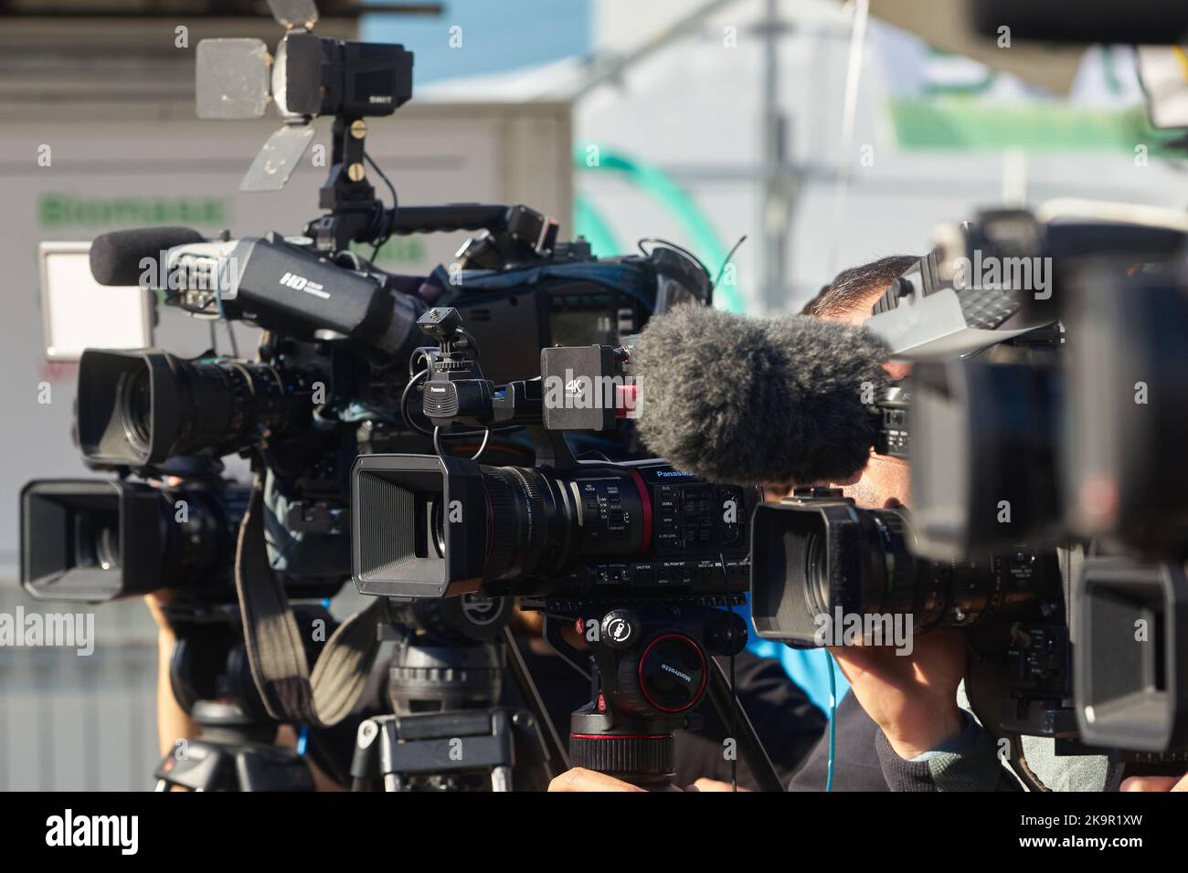 Bucharest, Romania October 26, 2022 A Panasonic handheld 4K