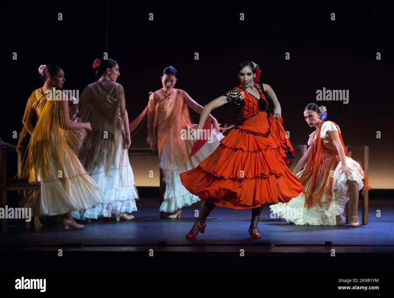 Malaga Spain 29th Oct 2022 Dancers perform on the stage during the Malaga Spain 29th Oct 2022 Dancers perform on the stage during the
