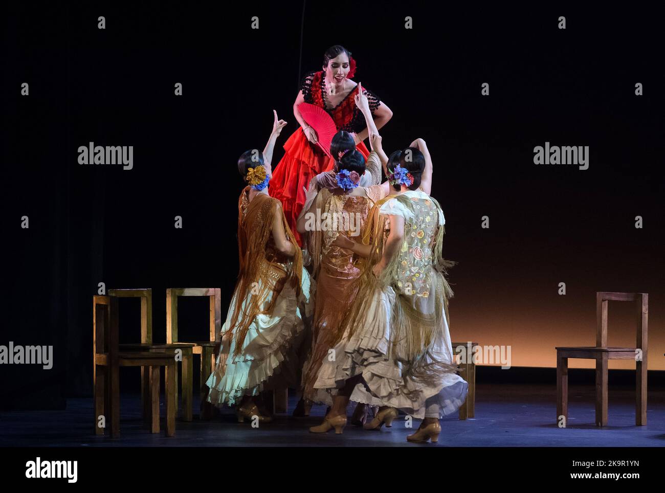 Malaga Spain 29th Oct 2022 Dancers perform on the stage during the Malaga Spain 29th Oct 2022 Dancers perform on the stage during the