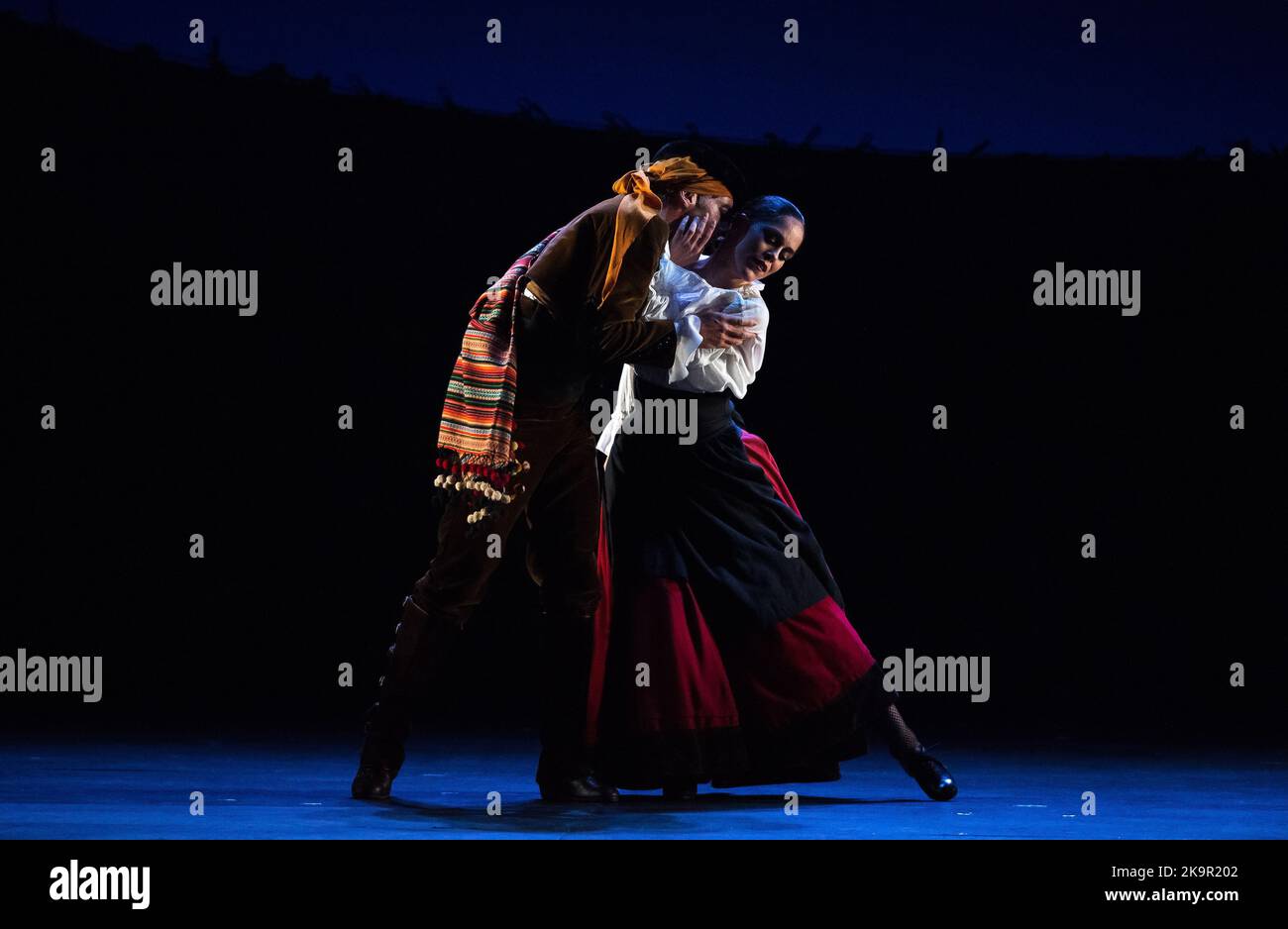 Malaga Spain 29th Oct 2022 Dancers perform on the stage during the Malaga Spain 29th Oct 2022 Dancers perform on the stage during the