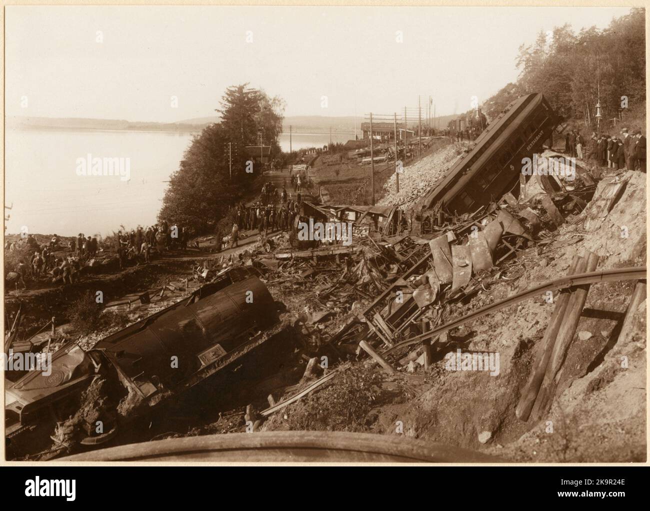 The train accident at Getå, 1 Okotber 1918, where, among other things ...