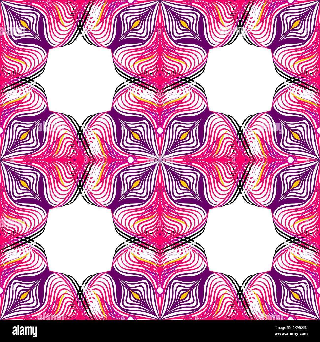 Decorative seamless background with abstract lacy ornament Stock Vector ...