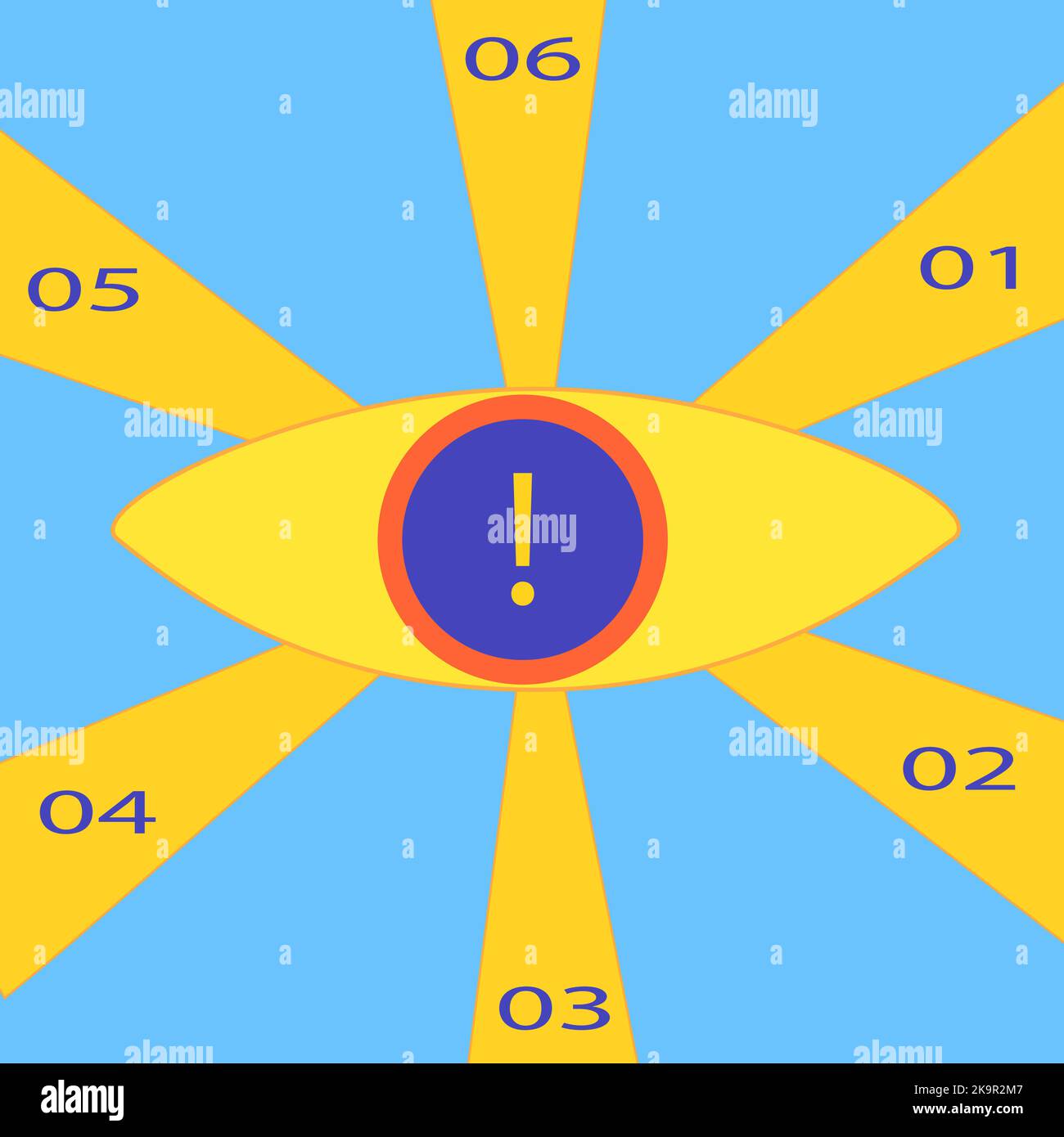 Visualization eye Stock Vector Images - Alamy