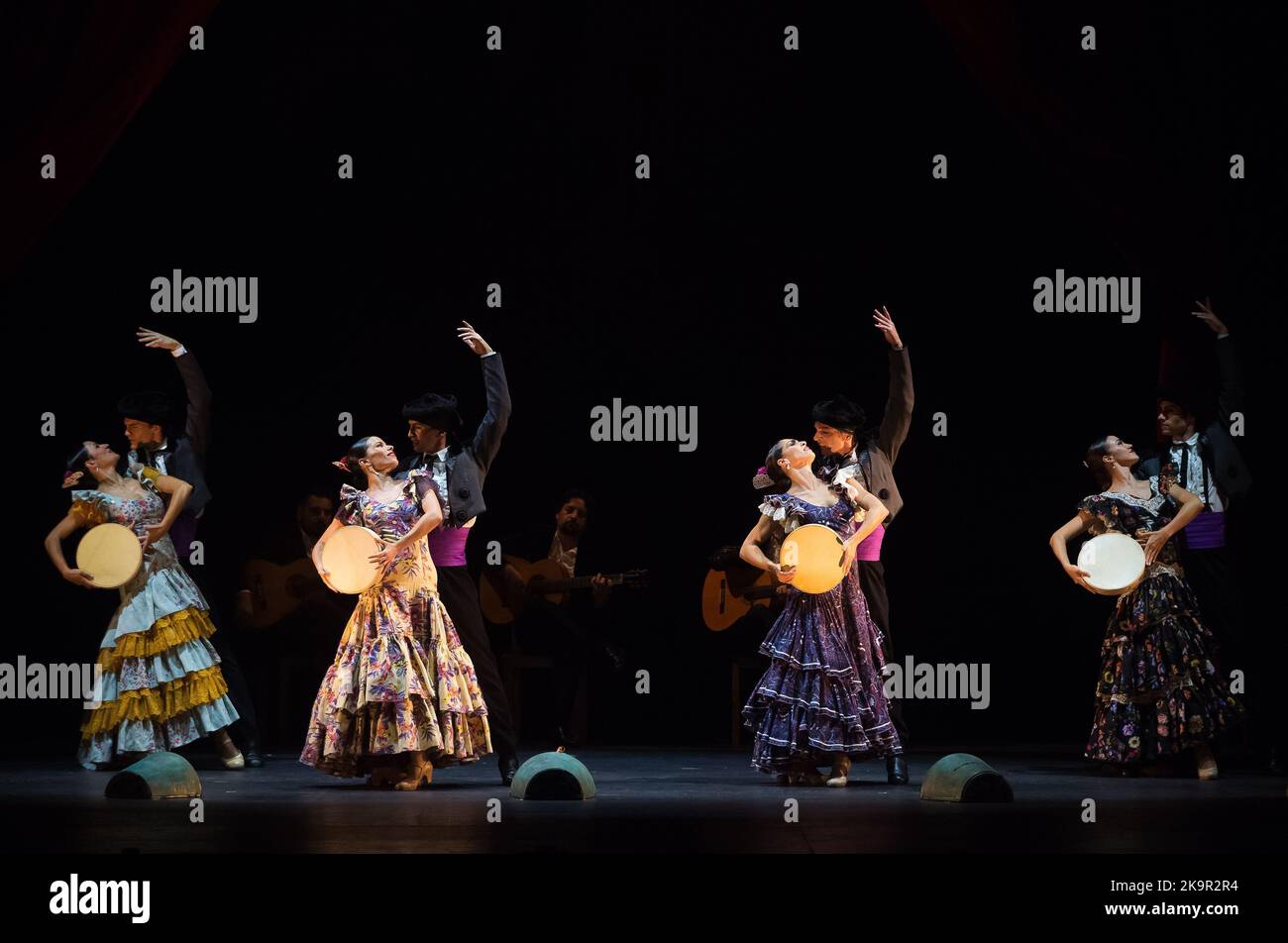 Malaga Spain 29th Oct 2022 Dancers perform on the stage during the Malaga Spain 29th Oct 2022 Dancers perform on the stage during the