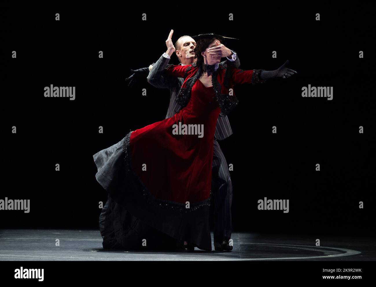 Malaga Spain 29th Oct 2022 Dancers perform on the stage during the Malaga Spain 29th Oct 2022 Dancers perform on the stage during the