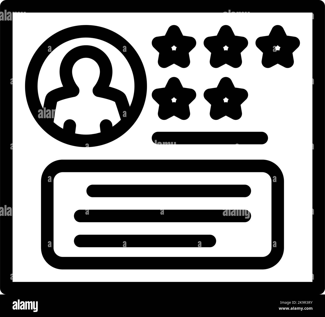 positive testimonial line icon vector illustration Stock Vector Image ...