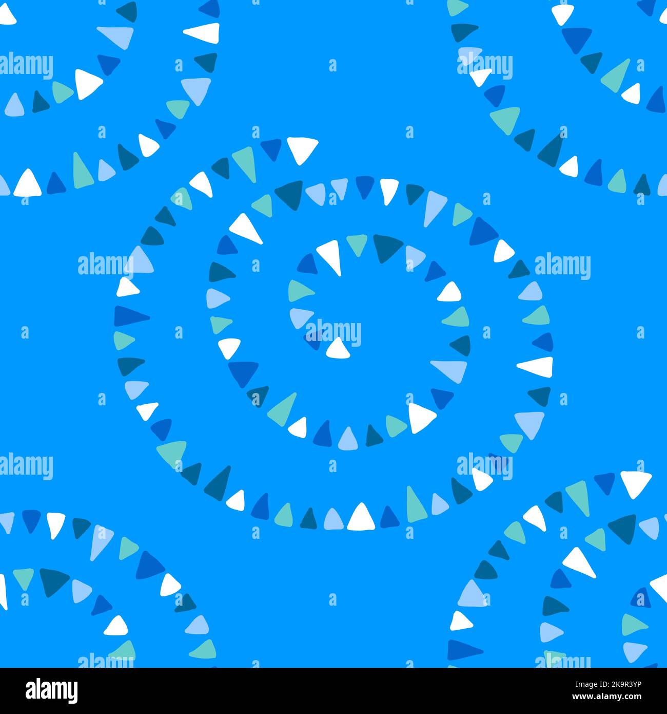 Abstract seamless decortaive pattern with colorful ornaments. Stock Vector