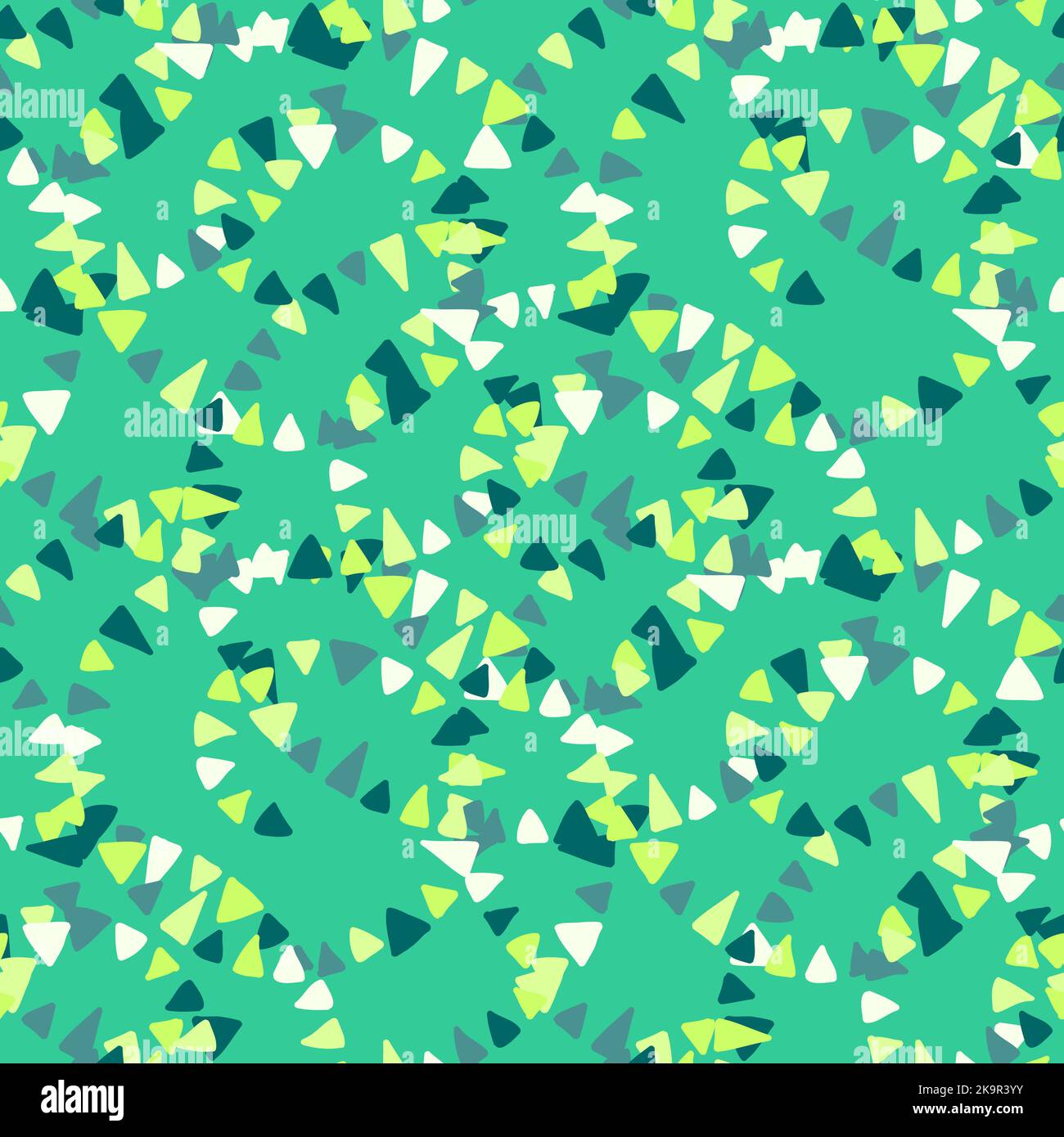 Abstract seamless decortaive pattern with colorful ornaments. Stock Vector