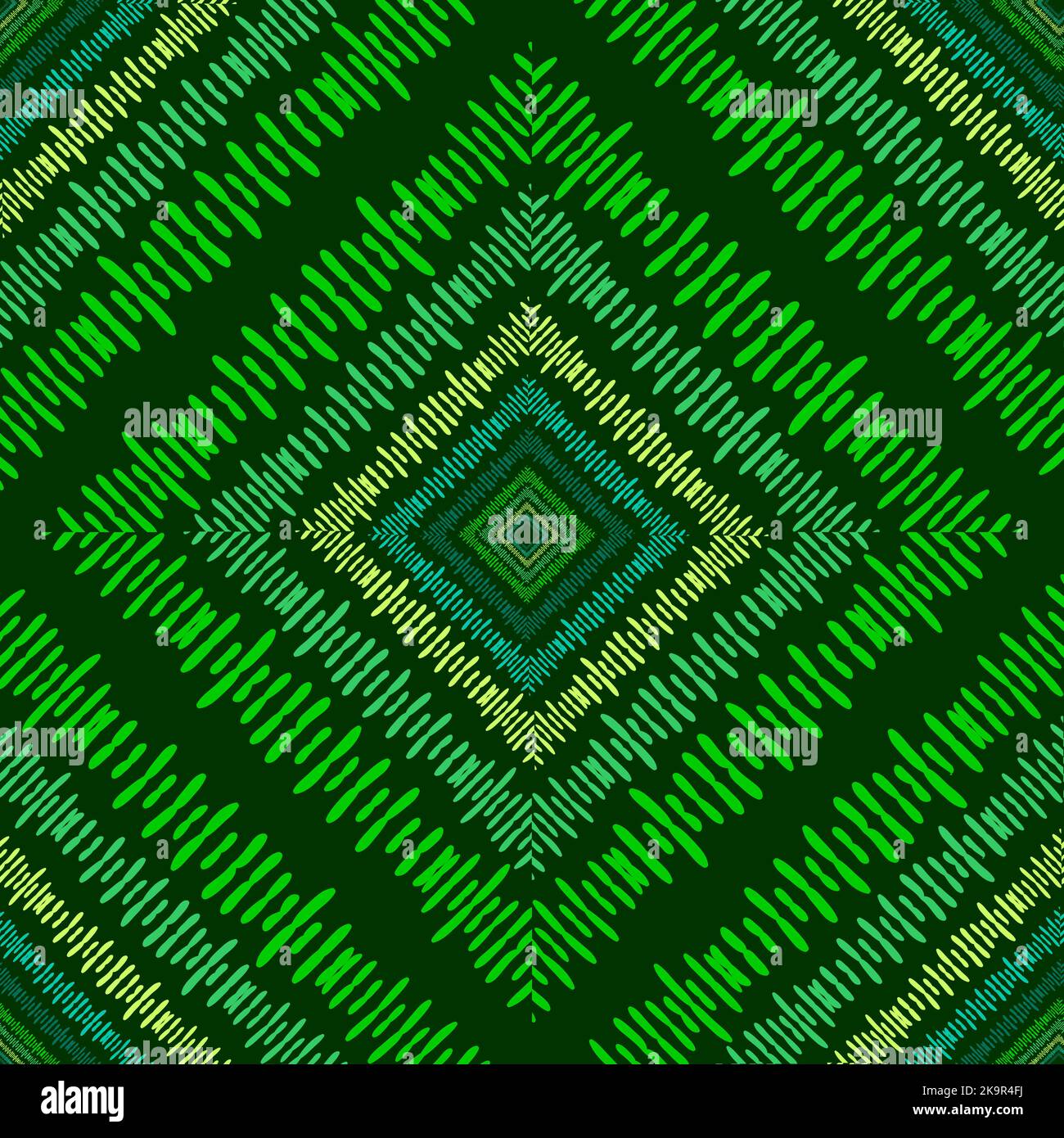 Abstract seamless decortaive pattern with colorful ornaments. Stock Vector