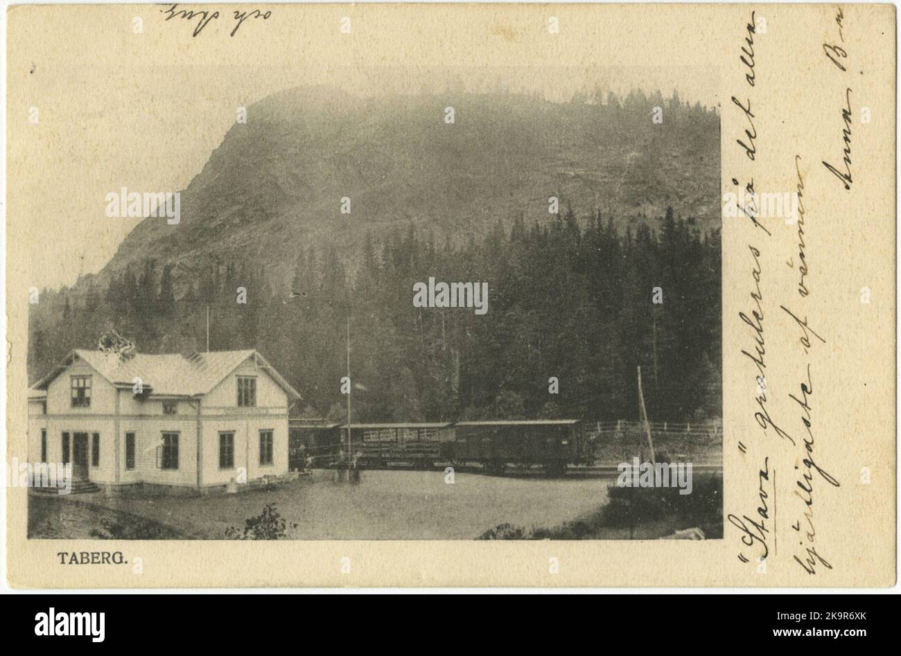 Taberg Småland's Taberg station by train Stock Photo - Alamy