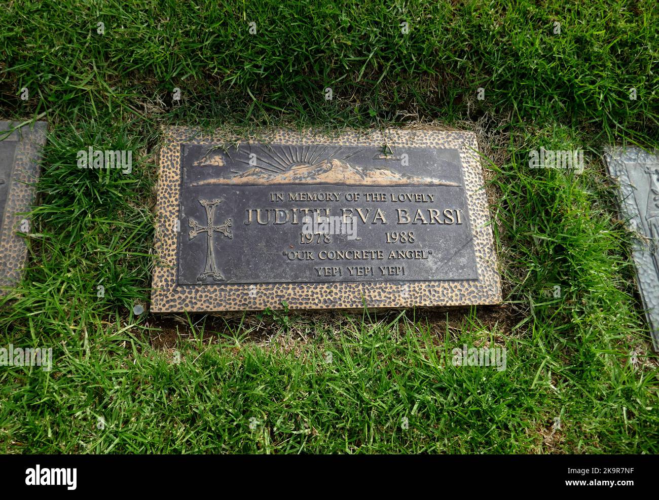 Los Angeles, California, USA 28th October 2022 Actress Judith Barsi's Grave at Forest Lawn Memorial Park Hollywood Hills on October 28, 2022 in Los Angeles, California, USA. Photo by Barry King/Alamy Stock Photo Stock Photo
