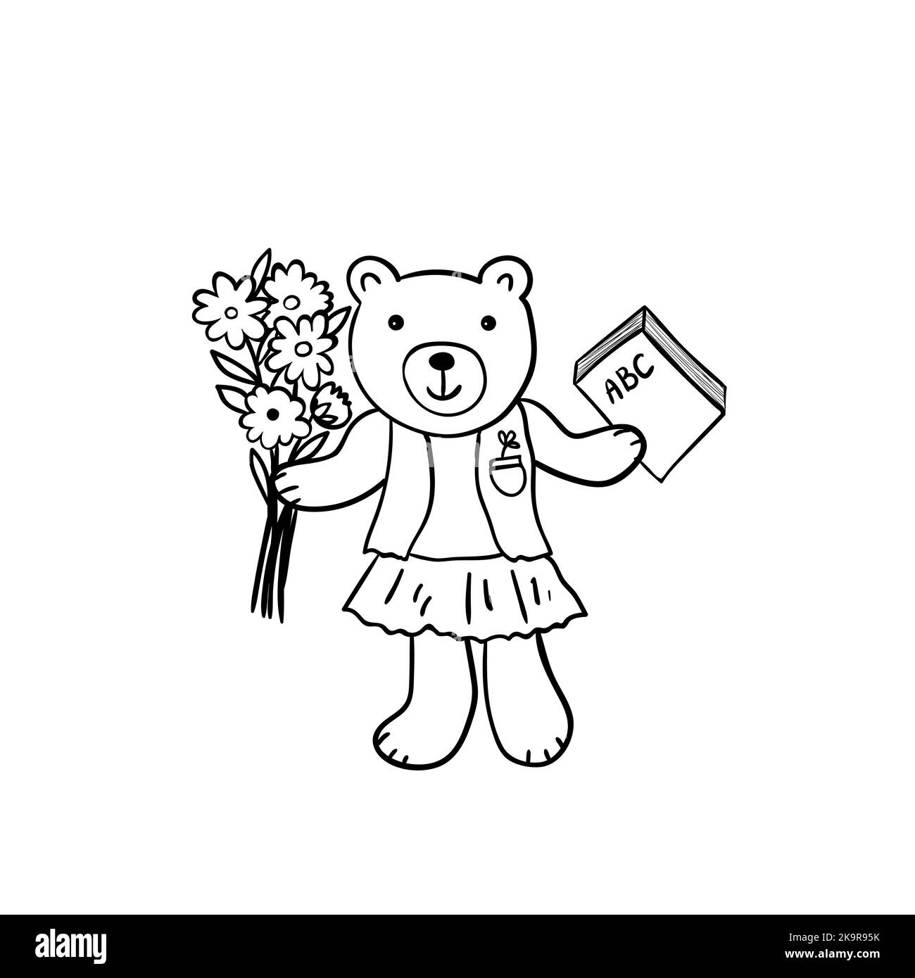 Funny character girl student school Stock Vector Images - Page 3 - Alamy
