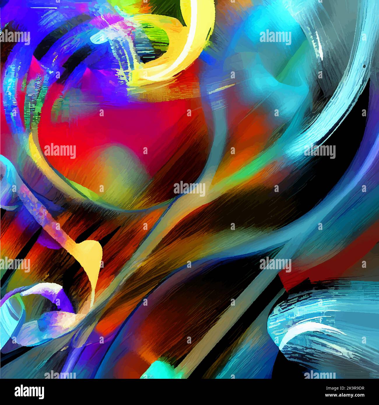 Abstract art digital A.I painting background Stock Photo Alamy