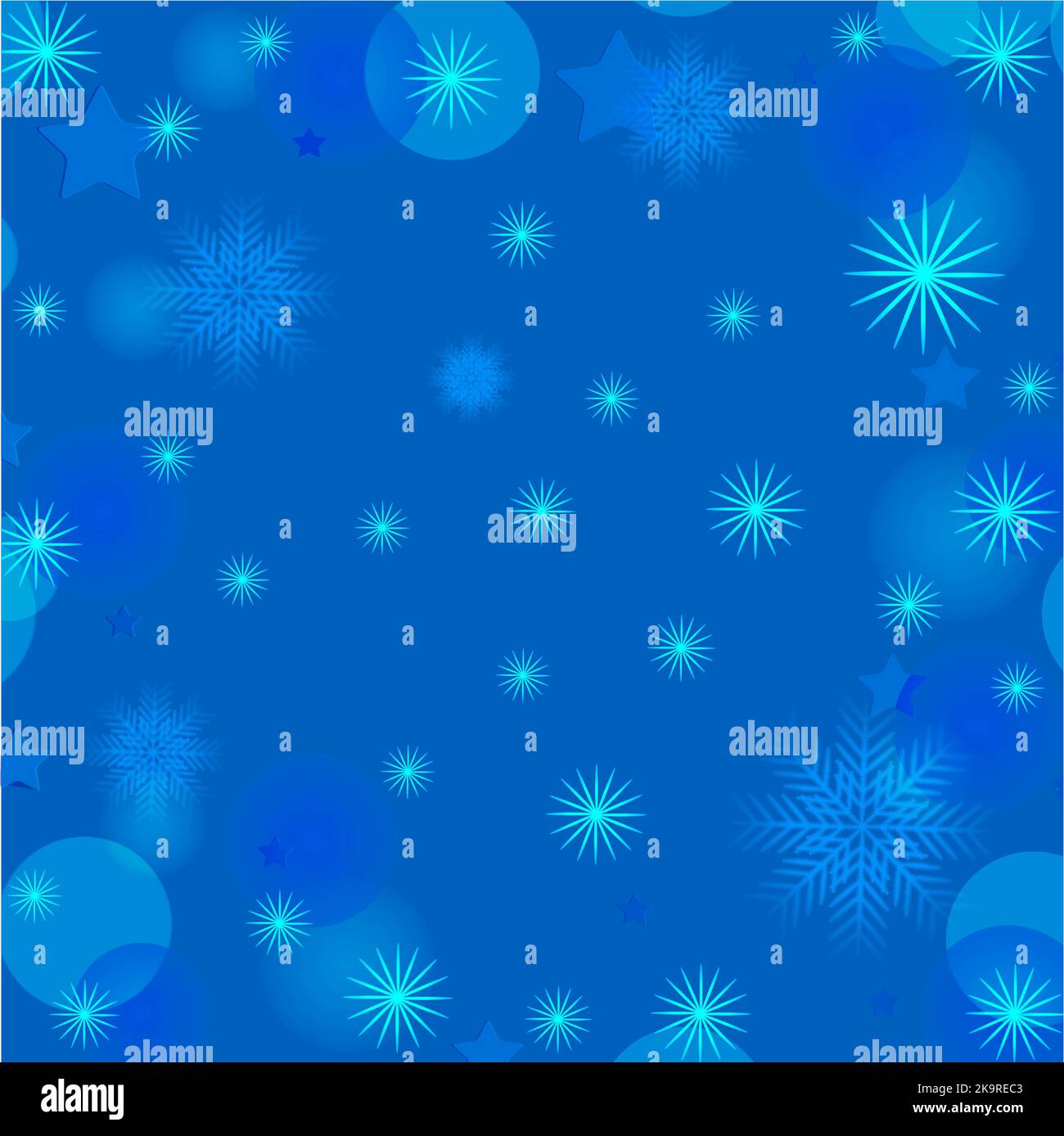 Abstract colorful background. Winter style design with stars and snowflakes. Stock Vector