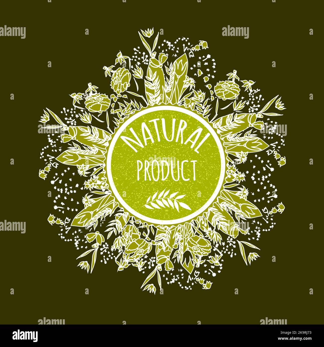 Label for natural cosmetic products. Organic product badge. Vector ...