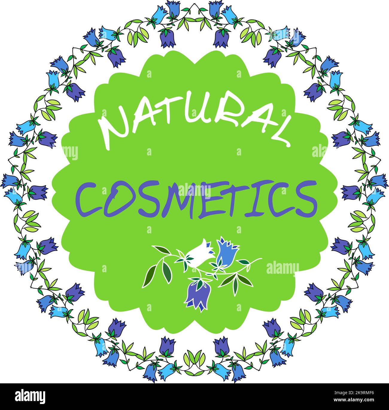 Label for natural cosmetic products. Organic product badge. Vector ...