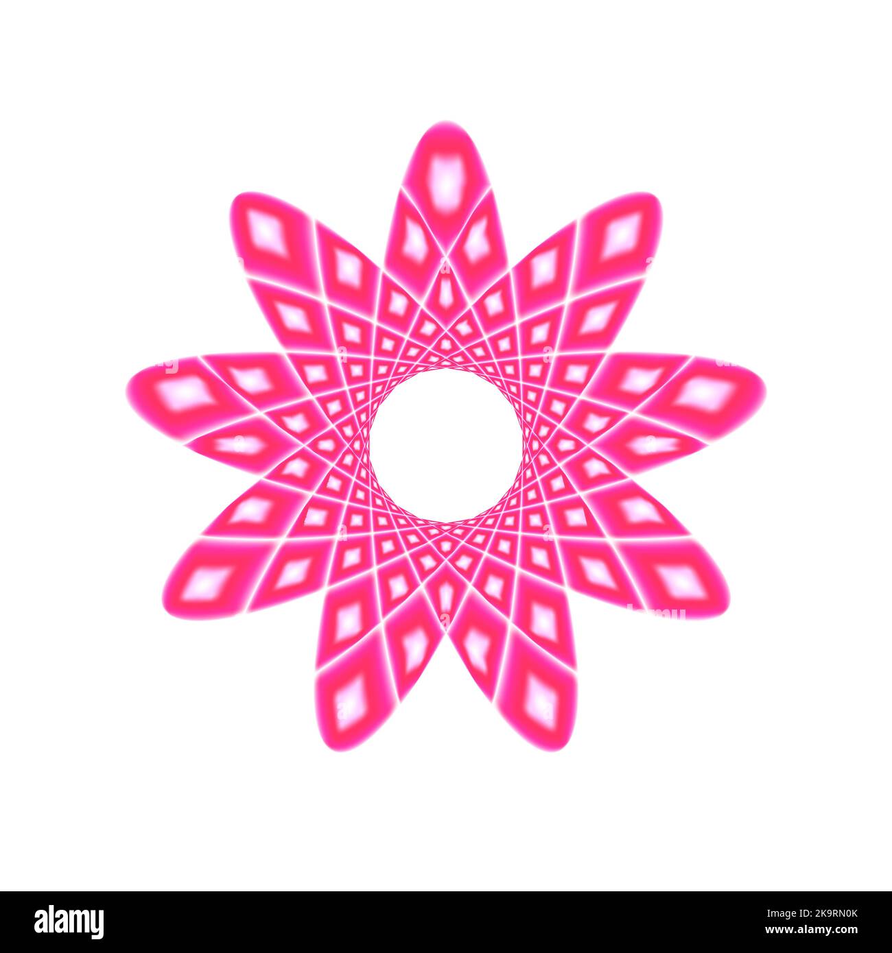 Abstract floral shape on white background. Design element Stock Vector
