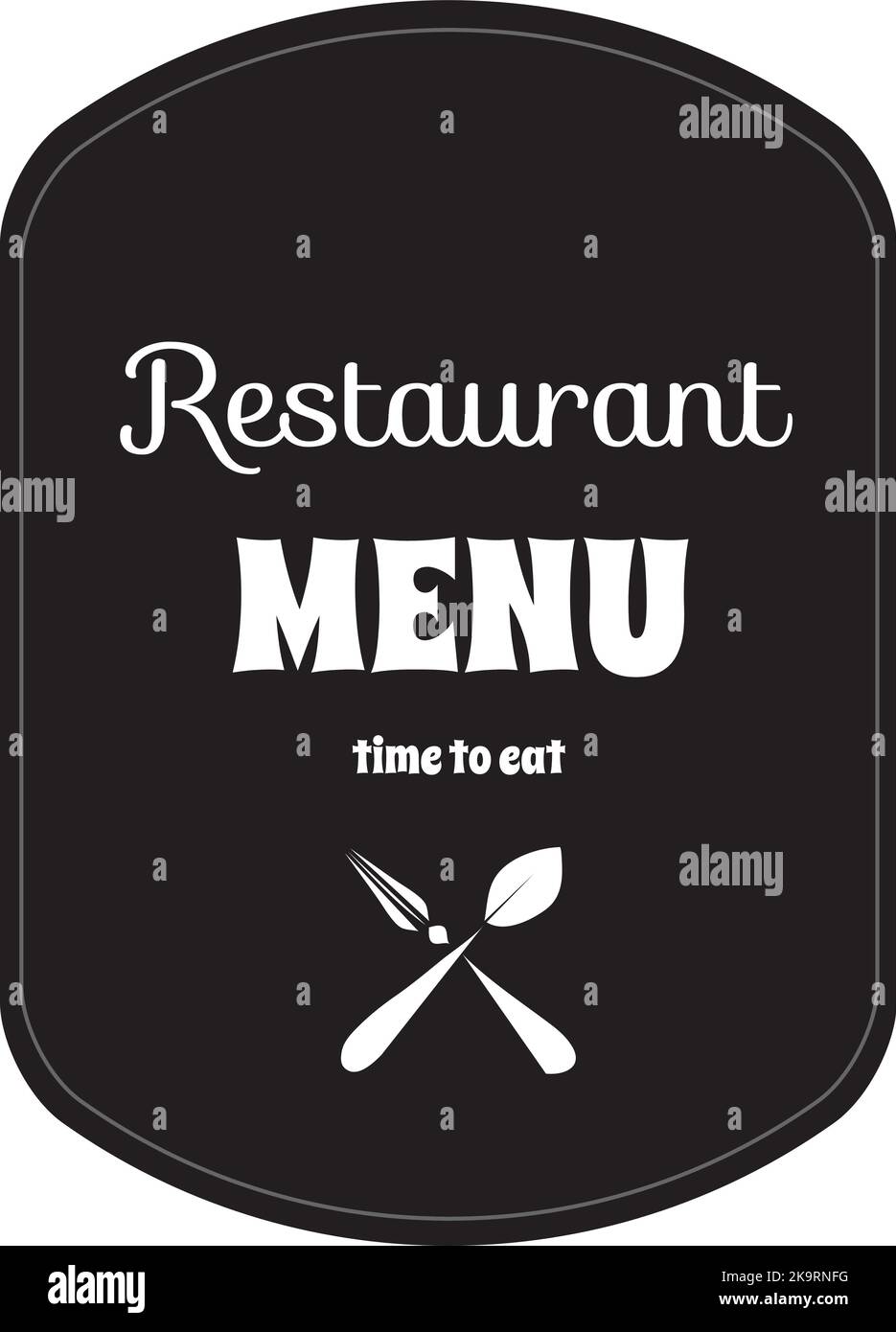 Restaurant menu decorative template design. Vector illustration Stock Vector