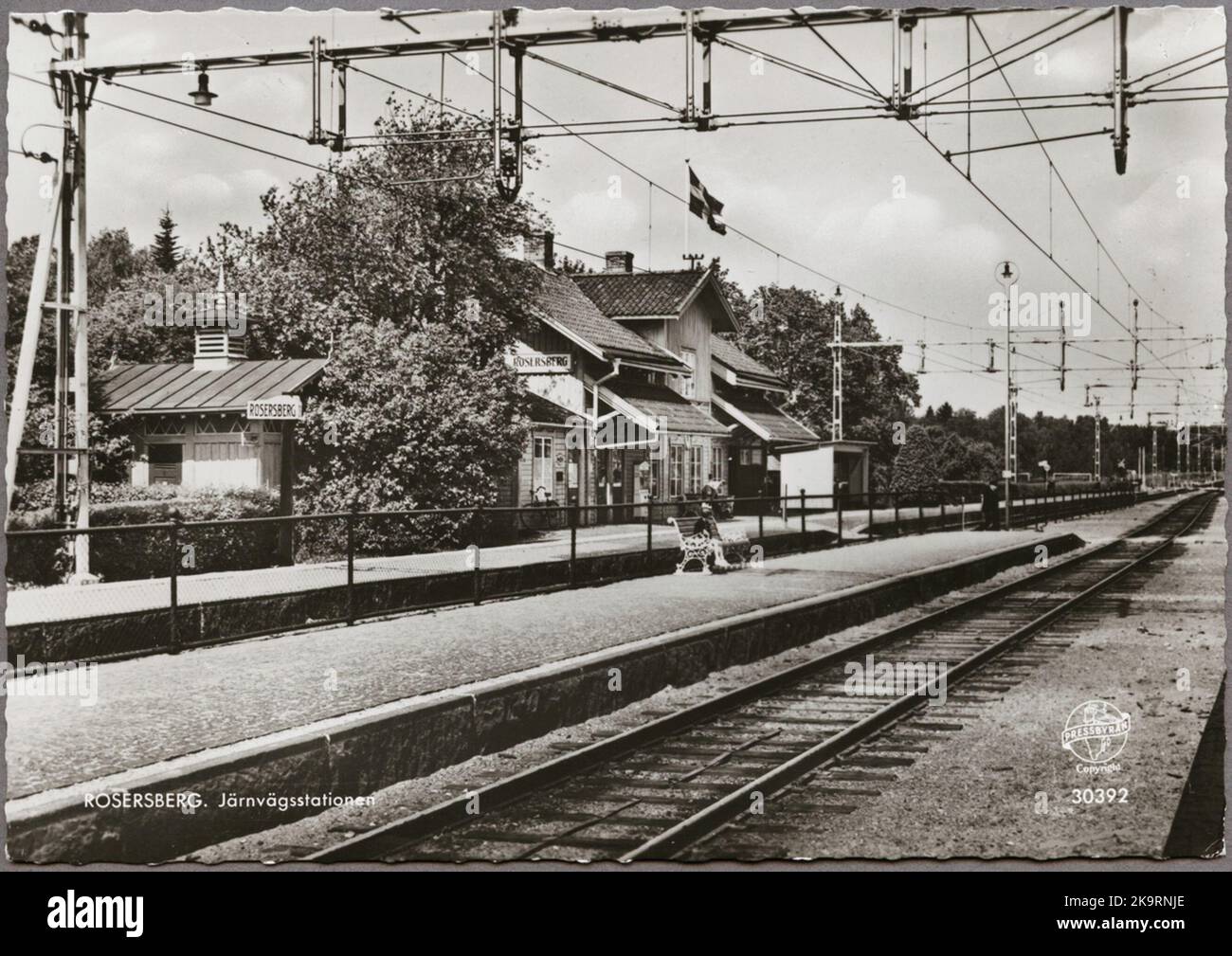 Rosersberg railway station. Stock Photo