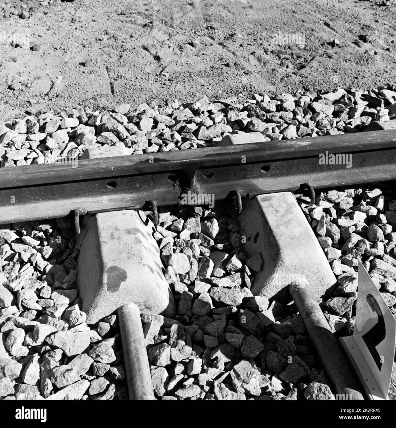 Test track facility, Stuvsta. Concrete grinding Stock Photo Alamy