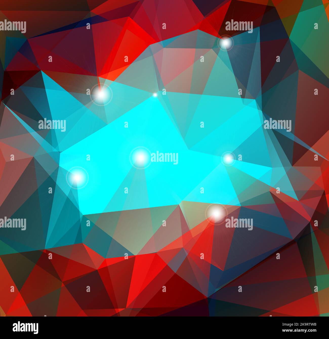 Abstract decorative vector background with triangular polygons Stock ...