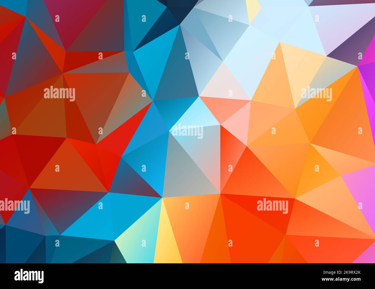 Abstract decorative vector background with triangular polygons Stock ...