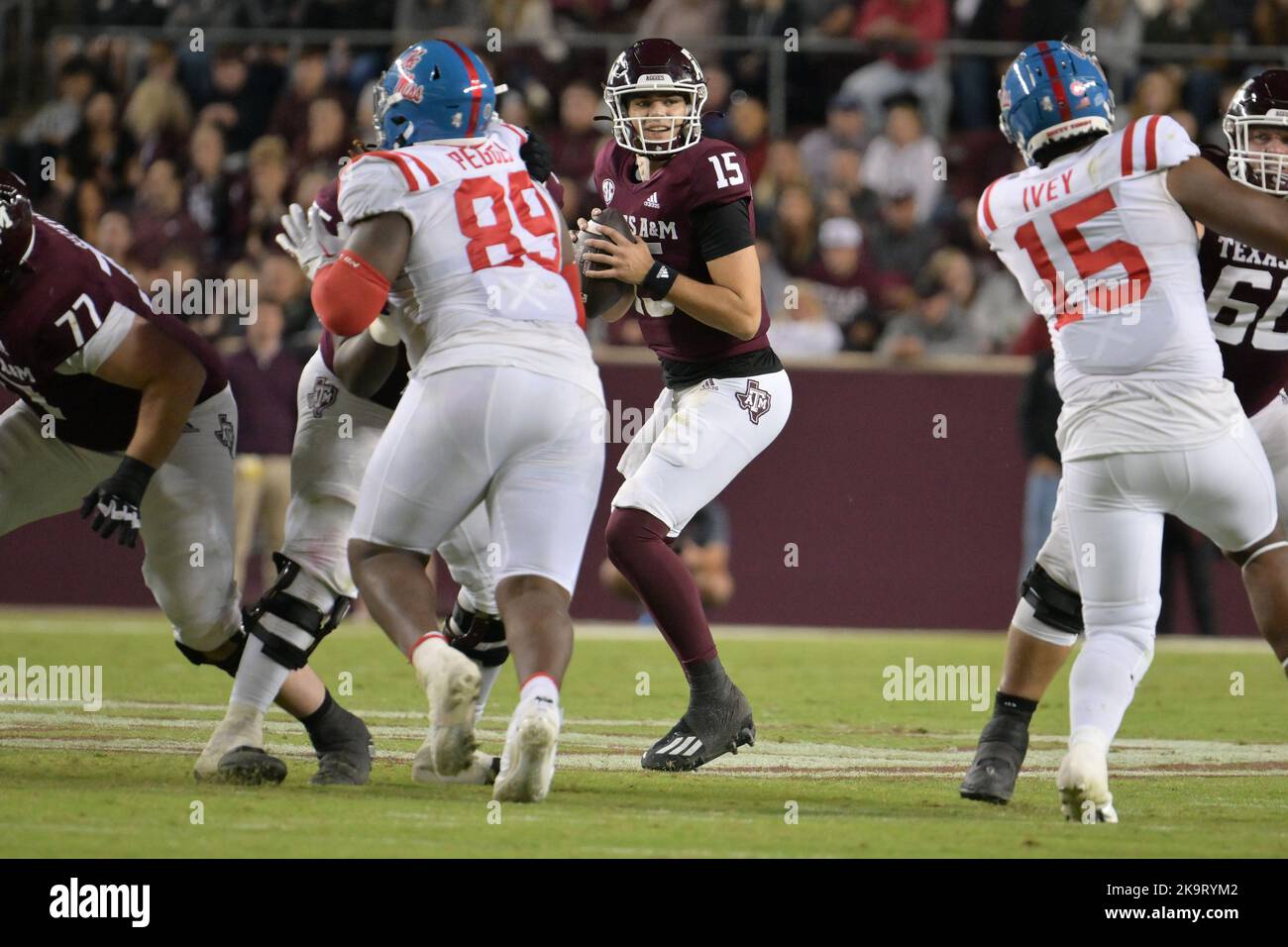 October 29, 2022 Texas A&M Aggies quarterback Conner Weigman 15
