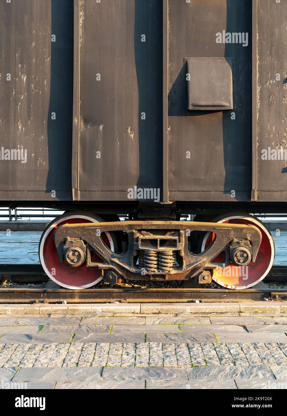 Train Car Undercarriage, passenger train, freight train Stock Photo Alamy