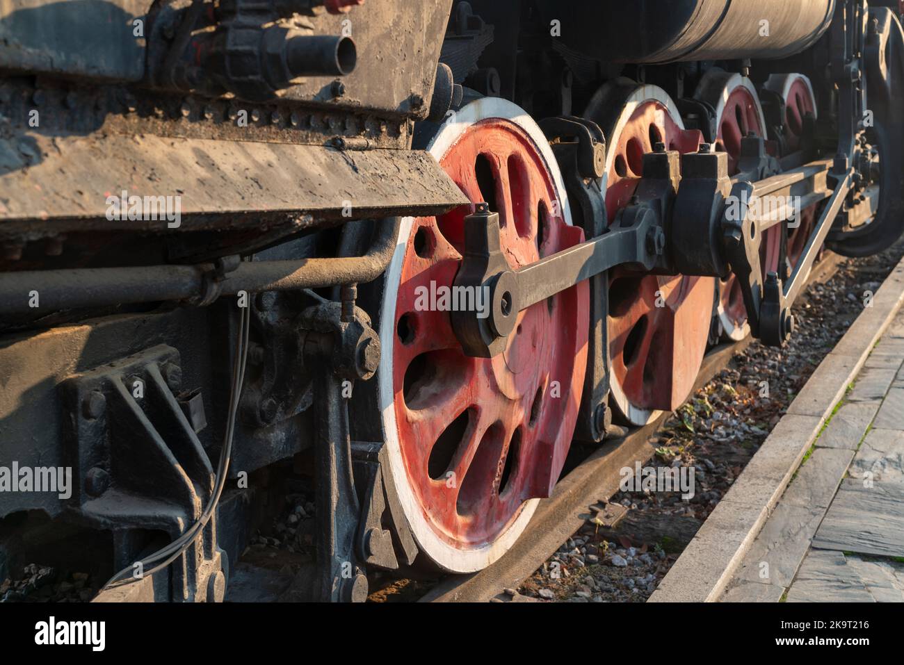 Train Car Undercarriage, passenger train, freight train Stock Photo Alamy