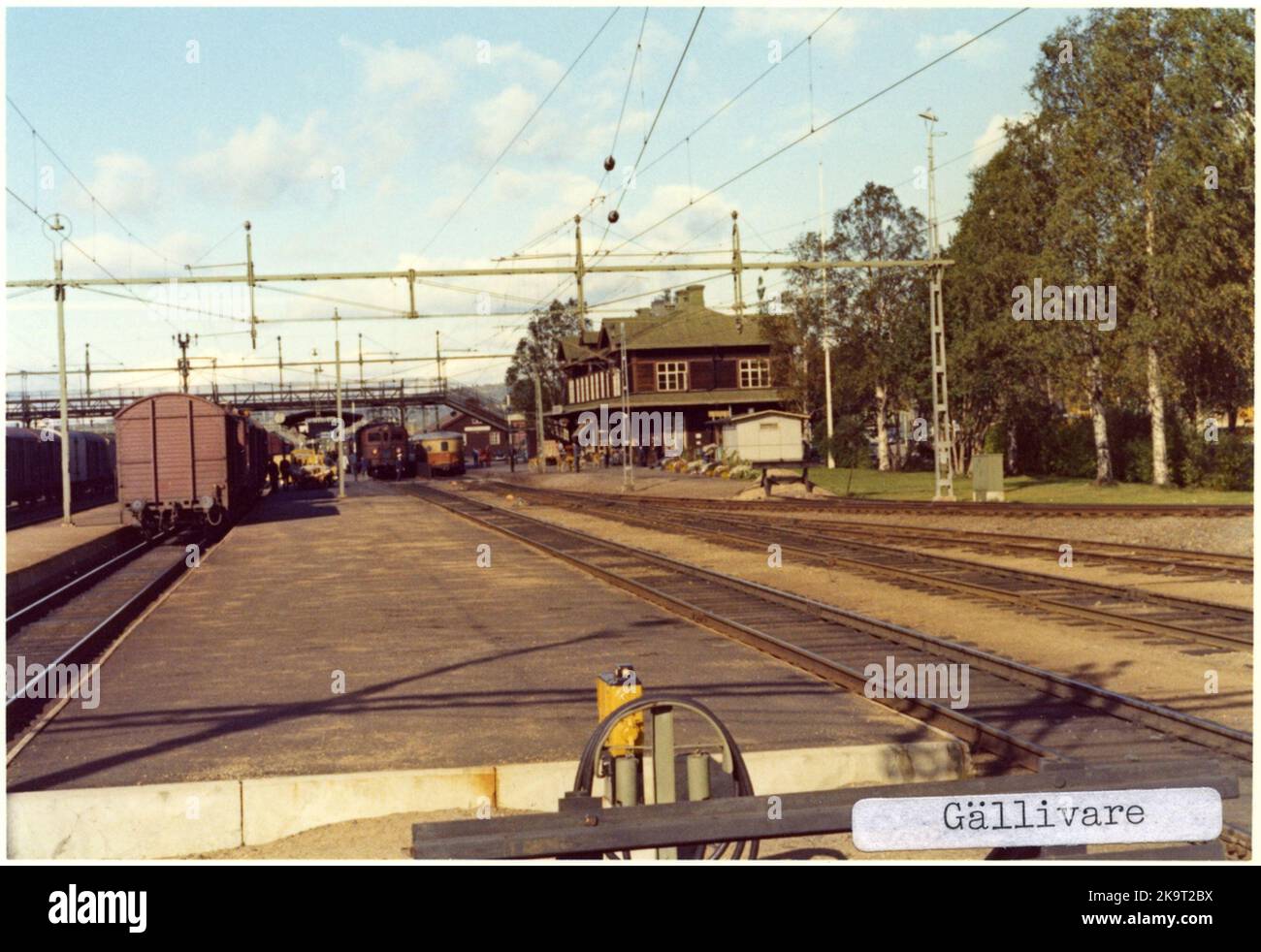 Gällivare station. SJ d Stock Photo - Alamy