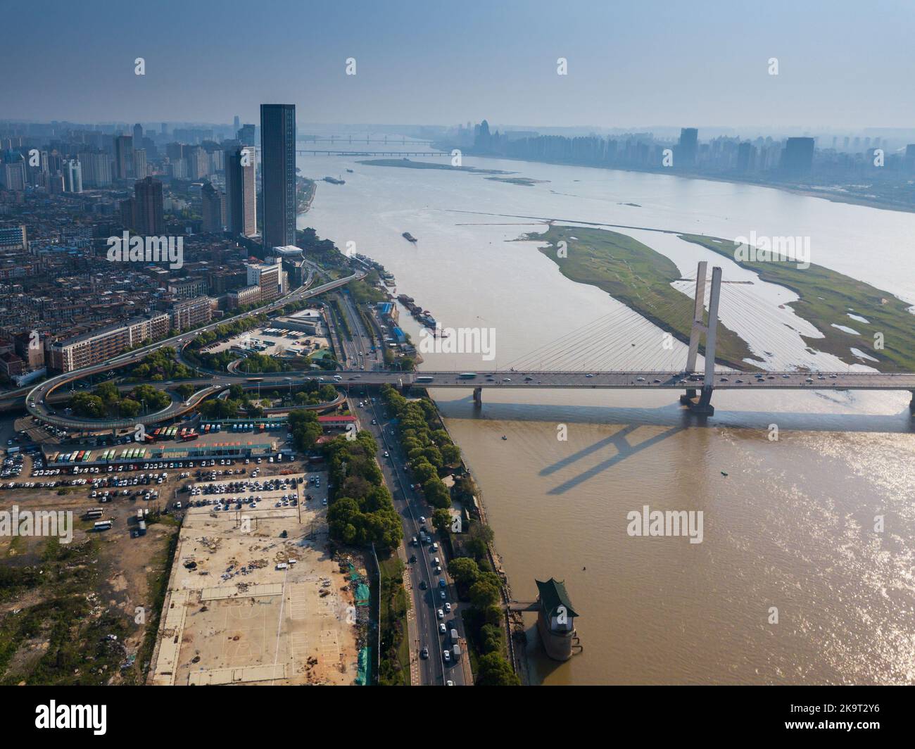 Aerial view of shanghai highway hi-res stock photography and images - Alamy