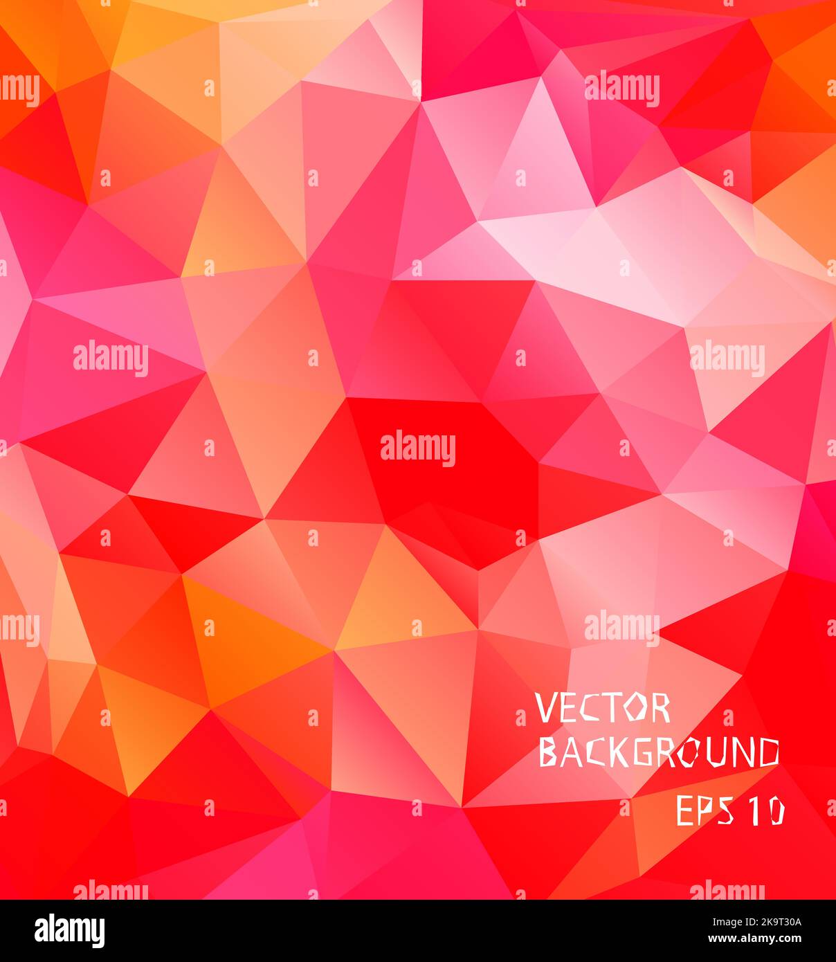 Abstract decorative vector background with triangular polygons Stock ...