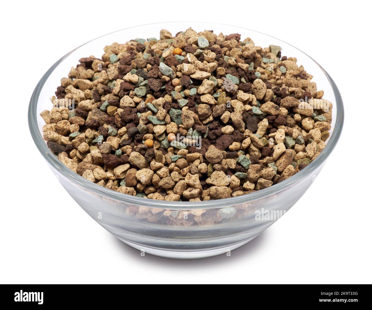 universal mineral substrate for succulents and cacti in a glass bowl