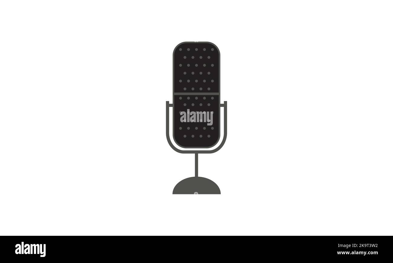 Record Microphone vector icon. The symbol microphone for web site