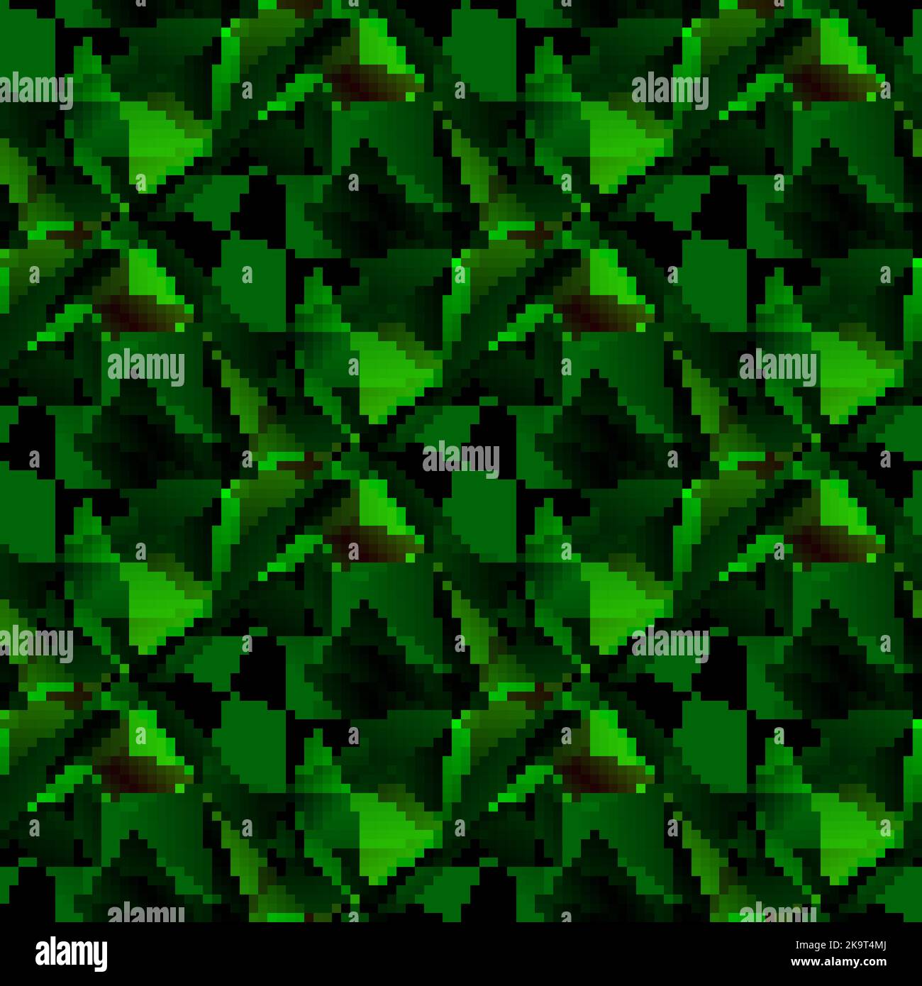 Abstract seamless decorative vector pattern with triangular polygons Stock Vector