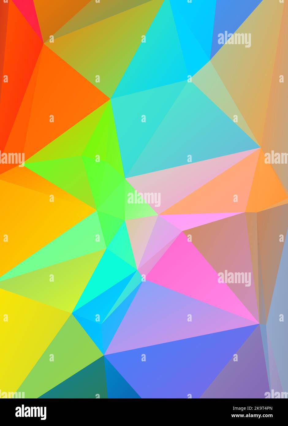 Abstract decorative vector background with triangular polygons Stock ...
