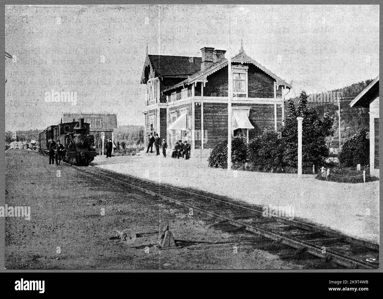 Northern Hälsingsland Railway, NHJ Bergsjö station. Station built in