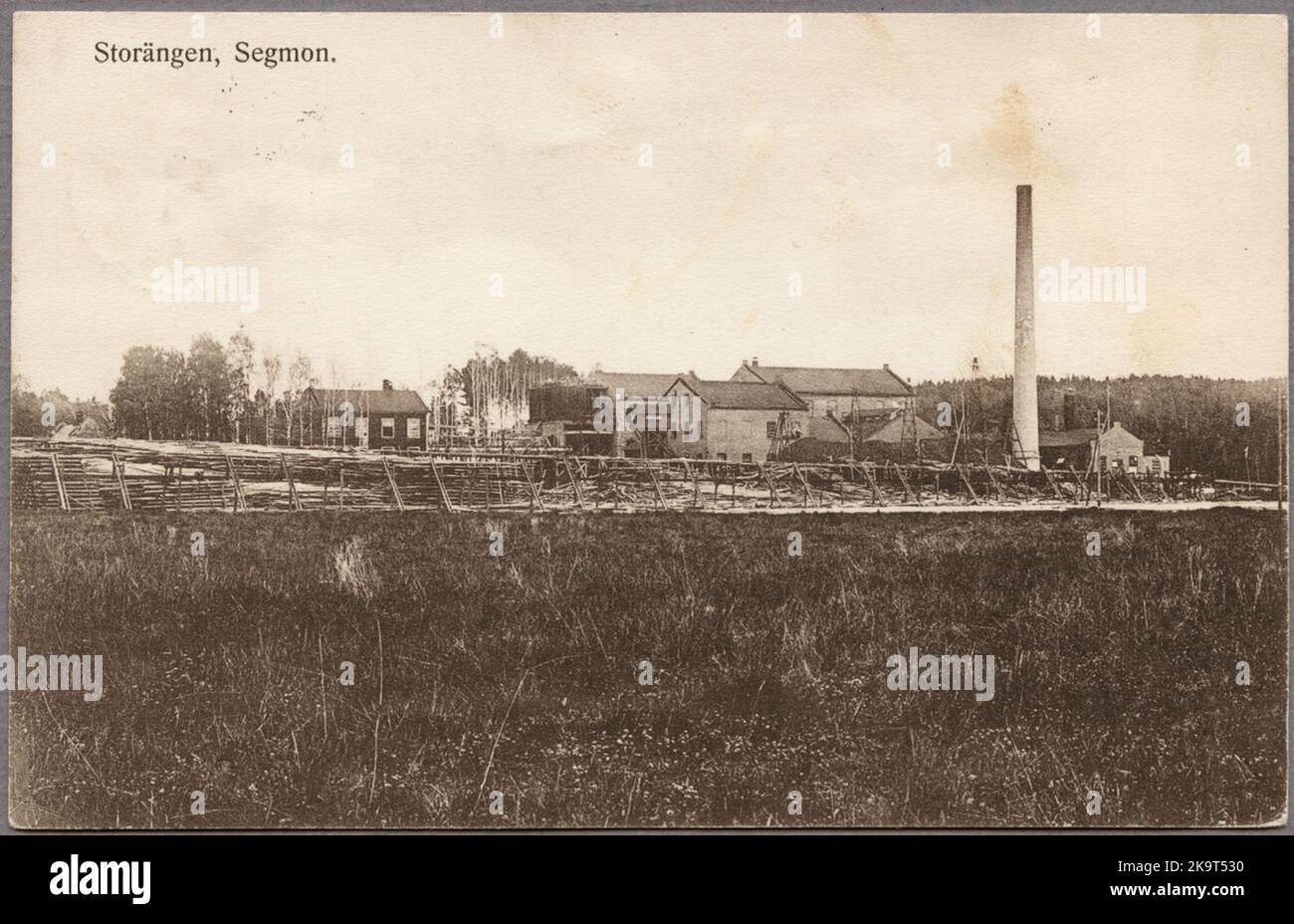Segmon, Kyrkebyns Sulfit AB at Storängen. Stock Photo