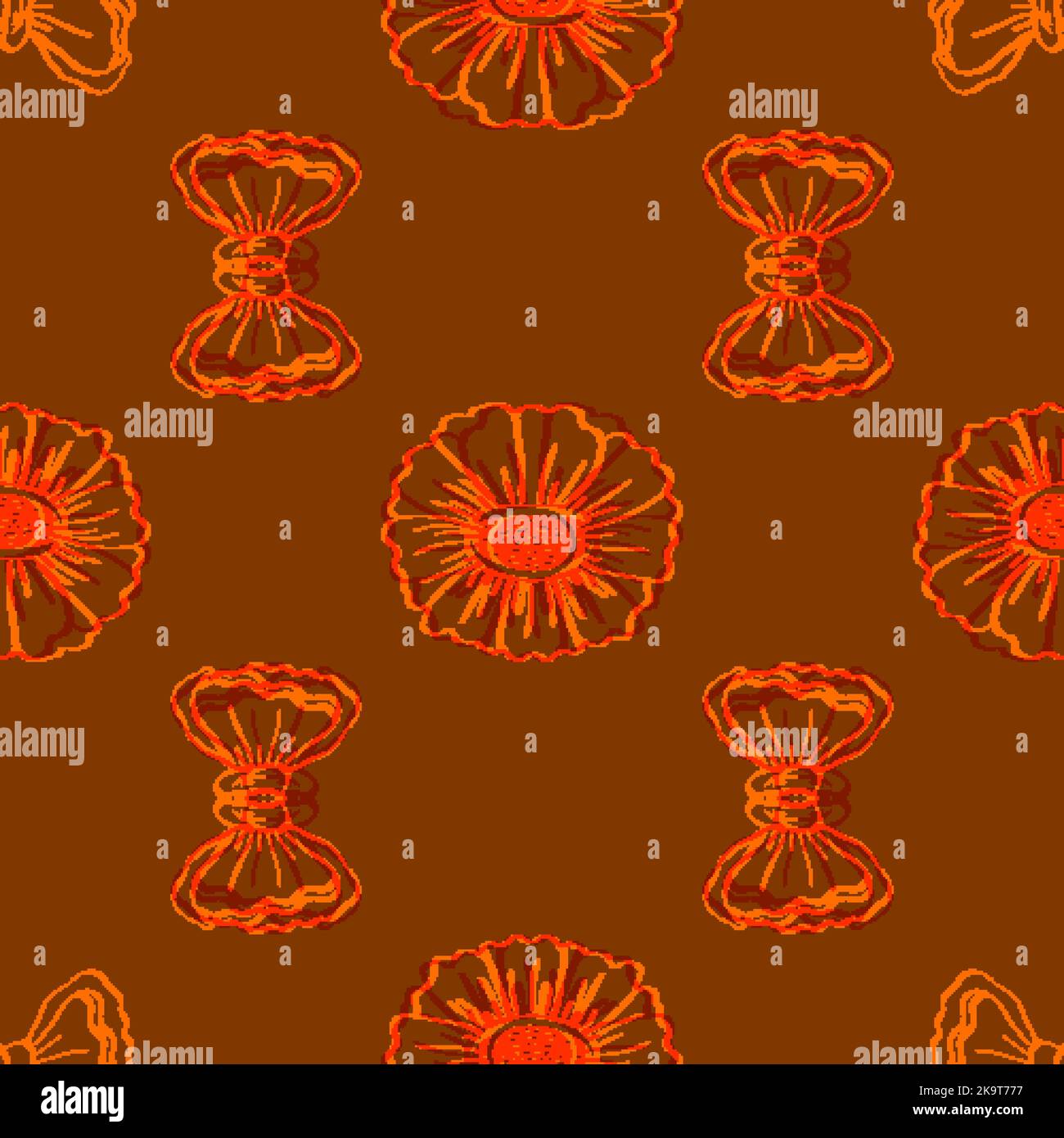 Abstract ornaments, seamless decorative pattern. Vector illustration