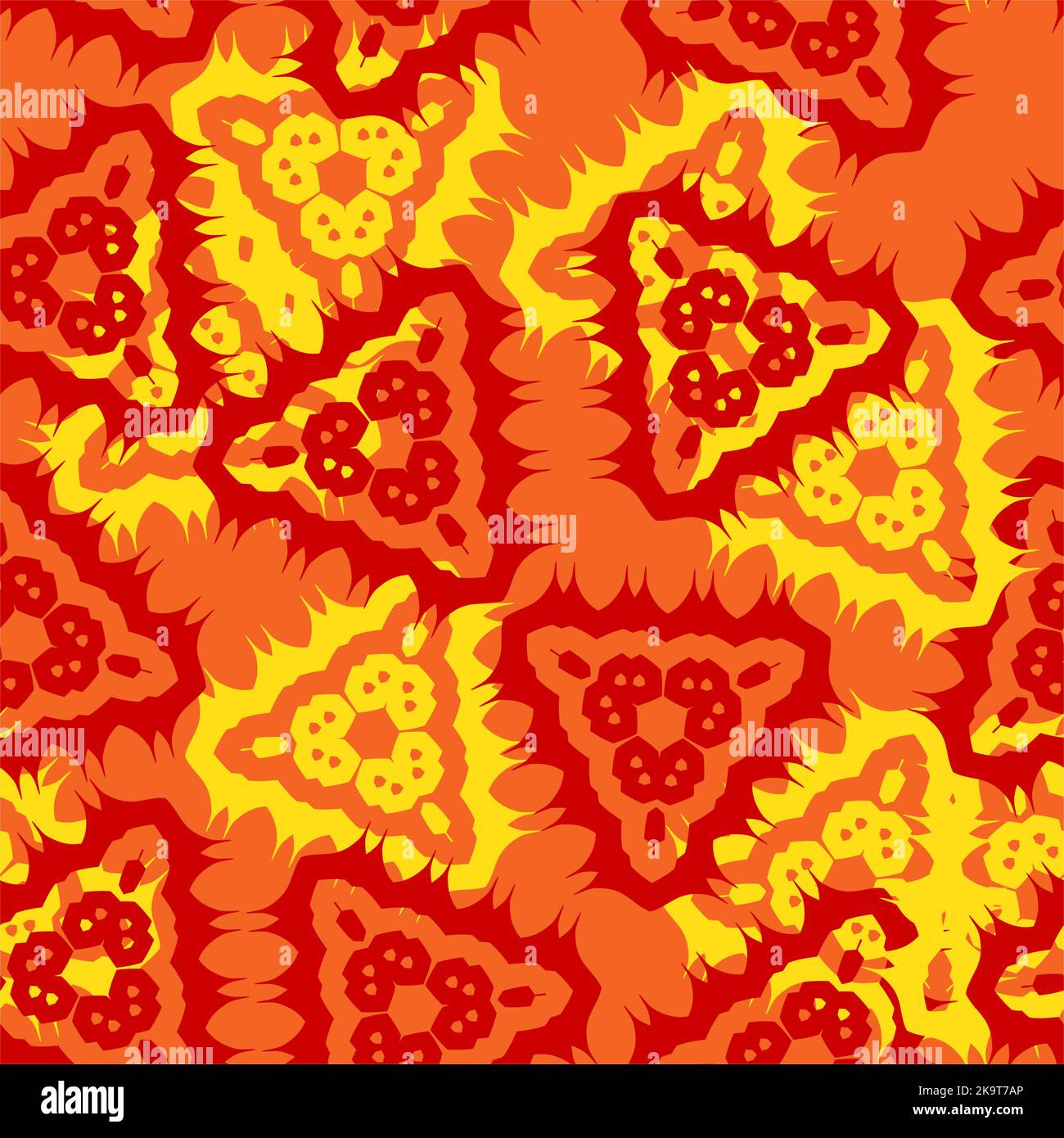 Abstract ornaments, seamless decorative pattern. Vector illustration