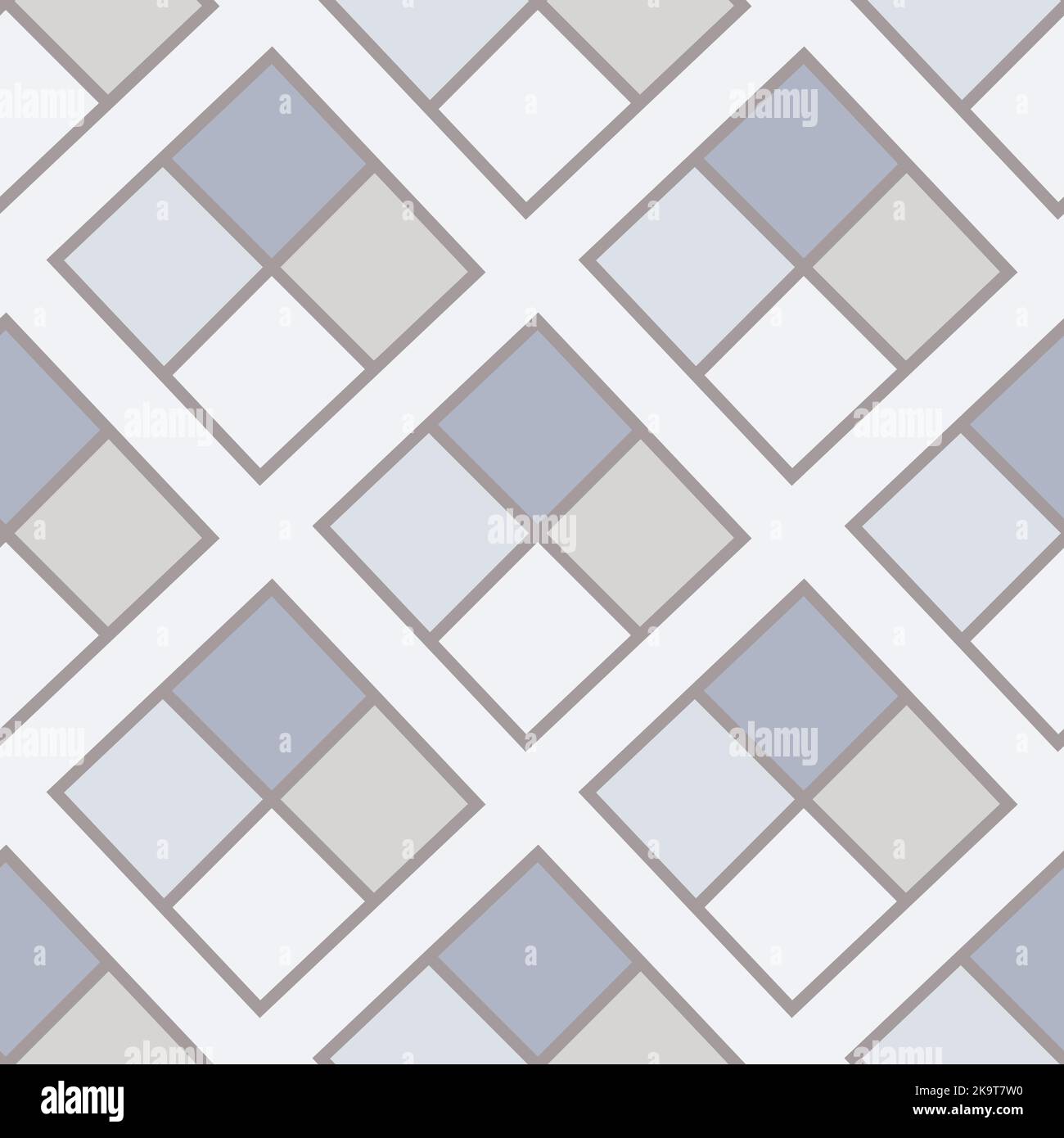 Seamless colorful pattern with rhombuses. Stylized decorative shapes. Stock Vector