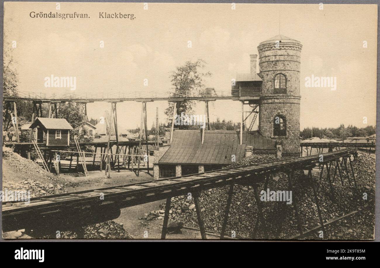 Groblersdal Mine Gröndals mine, Klackberg Stock Photo - Alamy