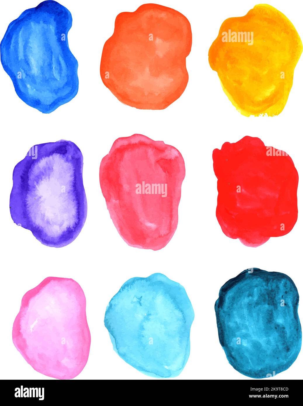 Texture Element Colour Hand painted colorful texture, element for design Stock Vector Image ...